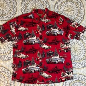 Clearwater Outfitters Santa Route 66 Button Up Size XL